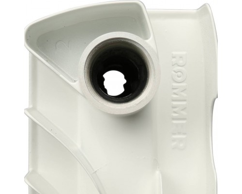 Радиатор алюминиевый секционный ROMMER Plus 200 200 мм 6 секций боковое белый