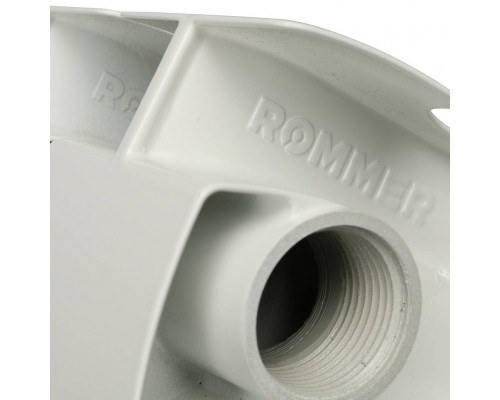 Радиатор алюминиевый секционный ROMMER Plus 200 200 мм 6 секций боковое белый