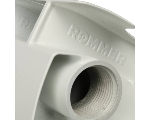 Радиатор алюминиевый секционный ROMMER Plus 200 200 мм 8 секций боковое белый