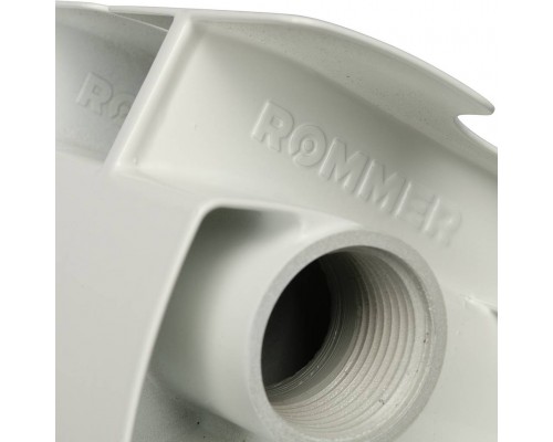 Радиатор алюминиевый секционный ROMMER Plus 200 200 мм 10 секций боковое белый