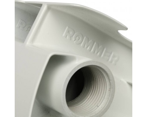 Радиатор алюминиевый секционный ROMMER Plus 200 200 мм 12 секций боковое белый