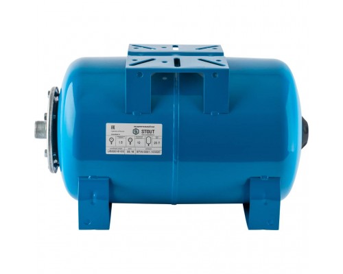 STW-0001-100020 STOUT Расширительный бак, гидроаккумулятор 20 л. горизонтальный (цвет синий)