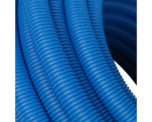 STOUT SPG-0001 Труба гофрированная ПНД, цвет синий, наружным диаметром 20 мм для труб диаметром 16 мм SPG-0001-502016