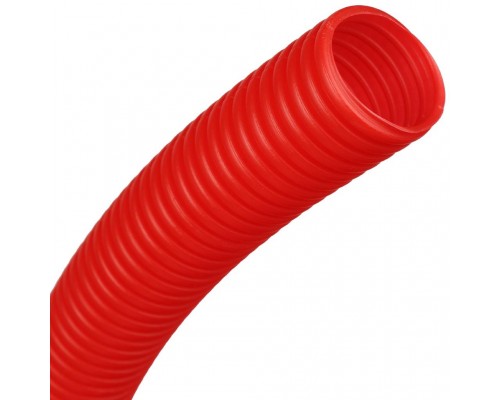 STOUT SPG-0002 Труба гофрированная ПНД, цвет красный, наружным диаметром 25 мм для труб диаметром 20 мм SPG-0002-502520