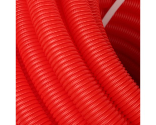 STOUT SPG-0002 Труба гофрированная ПНД, цвет красный, наружным диаметром 20 мм для труб диаметром 16 мм SPG-0002-102016