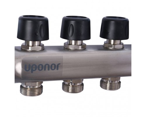 Uponor Smart S коллектор с расходомерами стальной, выходы 6X3/4 евроконус