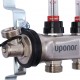 Uponor Smart S коллектор с расходомерами стальной, выходы 8X3/4 евроконус