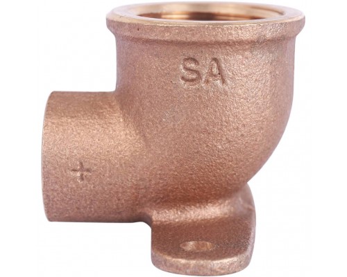 Sanha  4472g настенная водорозетка, с 2 точками крепежа, бронза 15x1/2, для медных труб под пайку