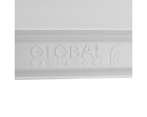 Радиатор алюминиевый секционный Global ISEO 500 500 мм 10 секций боковое белый