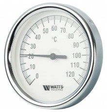 Watts  F+R801(T) 80/75 Термометр биметаллический  с погружной гильзой  80 мм