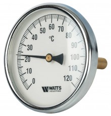 Watts  F+R801(T) 100/100 Термометр биметаллический  с погружной гильзой  100 мм