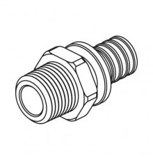 REHAU RAUTITAN Фитинги RAUTITAN Переходник с наружной резьбой 25-R 1/2 RX для труб из сшитого полиэтилена аксиальный