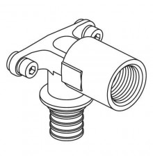 REHAU RAUTITAN Угольник настенный с длинным нарезным патрубком 16-R 1/2