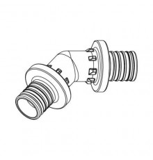 REHAU RAUTITAN Фитинги Угольник 45°, 25 PX для труб из сшитого полиэтилена аксиальный