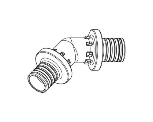 REHAU RAUTITAN Фитинги Угольник 45°, 25 PX для труб из сшитого полиэтилена аксиальный