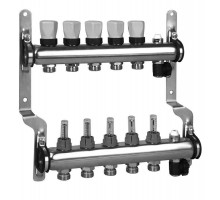 Meibes Коллектор для систем напольного отопления с расходомерами (нержав. сталь) RW 1794146