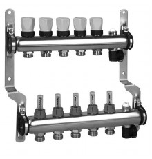 Meibes Коллектор для систем напольного отопления с расходомерами (нержав. сталь) RW 1794146